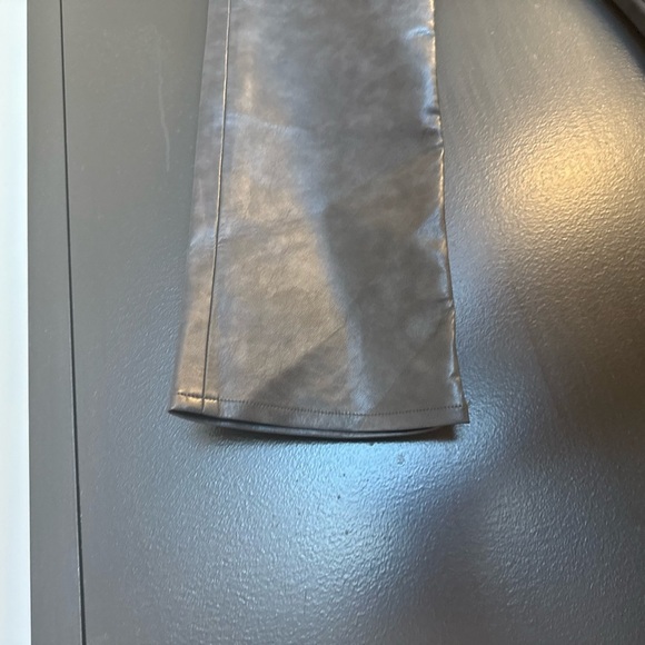 Agolde NWT 30 recycled leather dark gray Boot Cut Pants - Picture 4 of 17